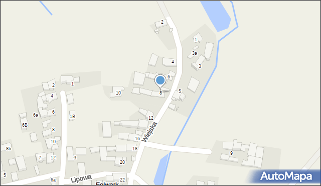 Folwark, Wiejska, 8, mapa Folwark
