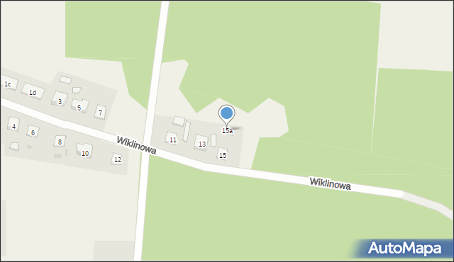 Frank, Wiklinowa, 15a, mapa Frank