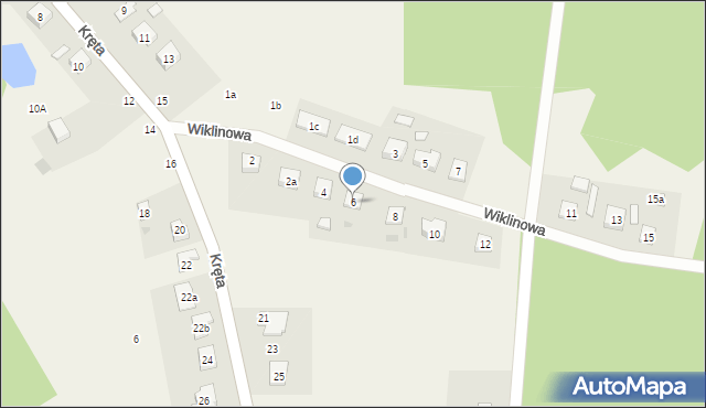 Frank, Wiklinowa, 6, mapa Frank
