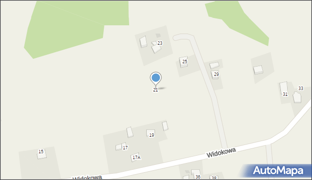 Frydrychowice, Widokowa, 21, mapa Frydrychowice