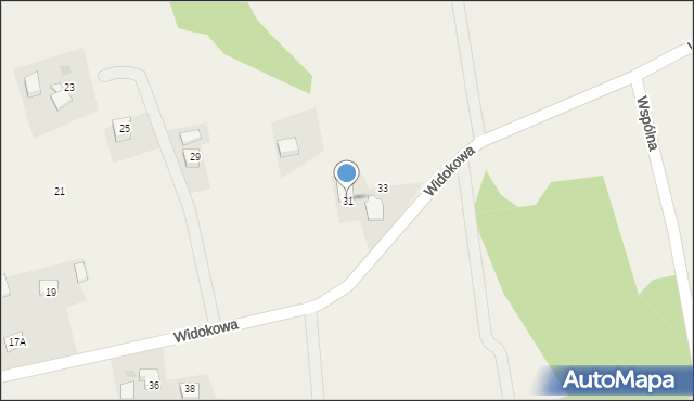 Frydrychowice, Widokowa, 31, mapa Frydrychowice