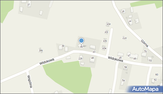 Frydrychowice, Widokowa, 41, mapa Frydrychowice