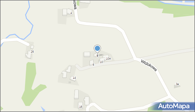 Frydrychowice, Widokowa, 8, mapa Frydrychowice