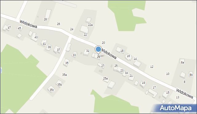 Gaj, Widokowa, 29, mapa Gaj