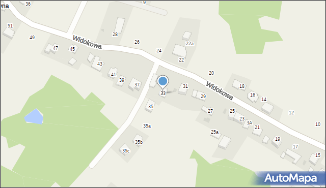 Gaj, Widokowa, 33, mapa Gaj