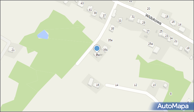 Gaj, Widokowa, 36c, mapa Gaj