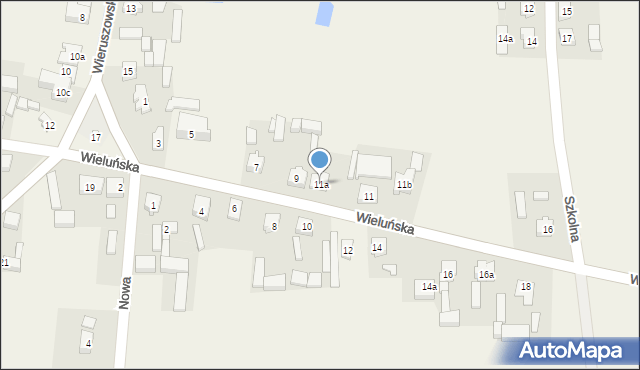 Galewice, Wieluńska, 11a, mapa Galewice