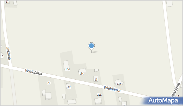 Galewice, Wieluńska, 13b, mapa Galewice