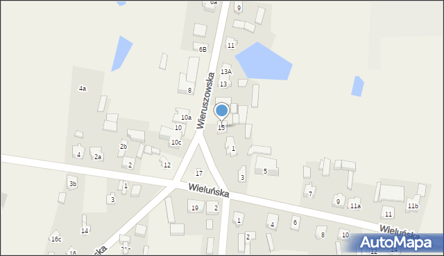 Galewice, Wieruszowska, 15, mapa Galewice