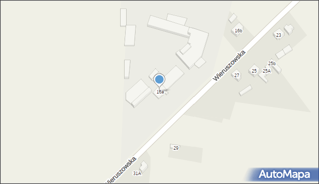 Galewice, Wieruszowska, 16a, mapa Galewice