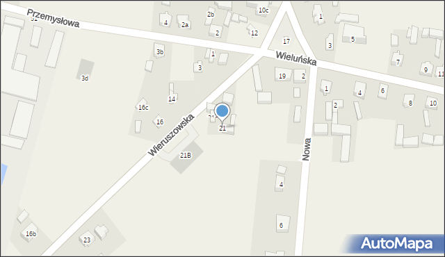 Galewice, Wieruszowska, 21, mapa Galewice