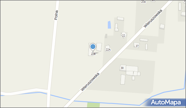 Galewice, Wieruszowska, 22B, mapa Galewice