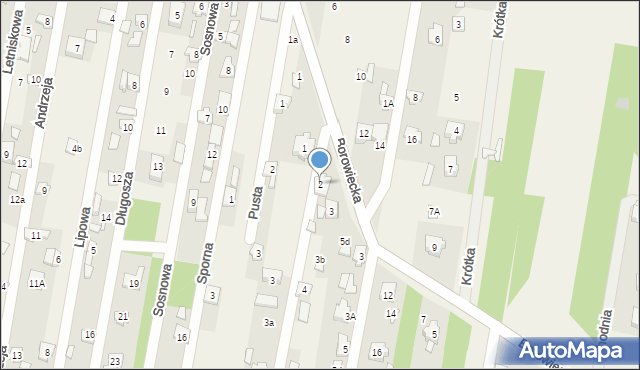 Gałków Mały, Wierzbowa, 2, mapa Gałków Mały