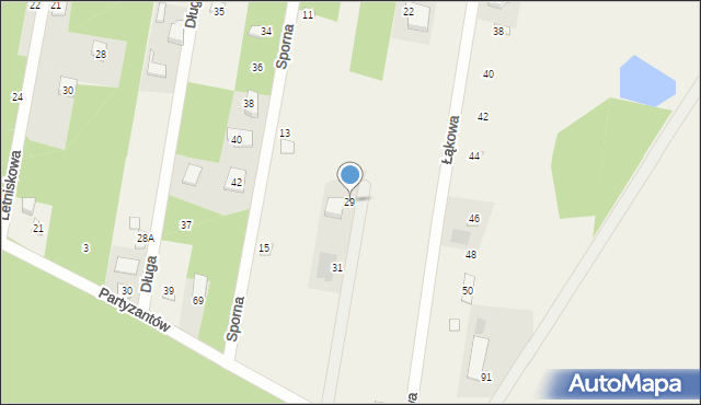 Gałków Mały, Wierzbowa, 29, mapa Gałków Mały