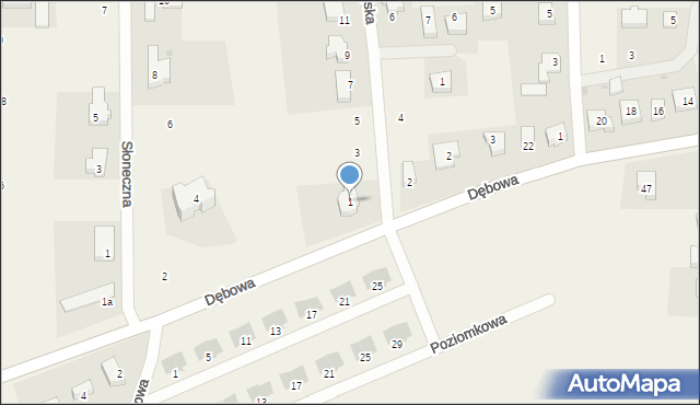 Galowice, Wiejska, 1, mapa Galowice