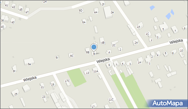 Garwolin, Wiejska, 6, mapa Garwolin