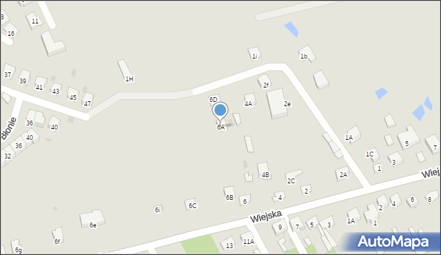 Garwolin, Wiejska, 6A, mapa Garwolin