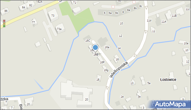 Gdańsk, Wielkopolska, 16E, mapa Gdańska