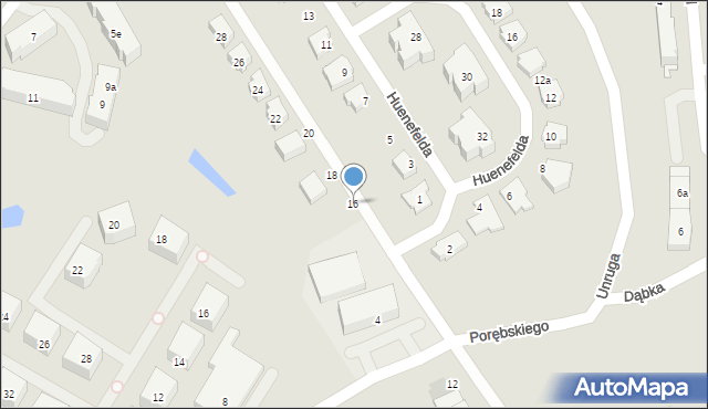 Gdańsk, Wieżycka, 16, mapa Gdańska