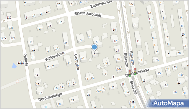 Gdańsk, Witkiewicza Stanisława Ignacego, 6, mapa Gdańska