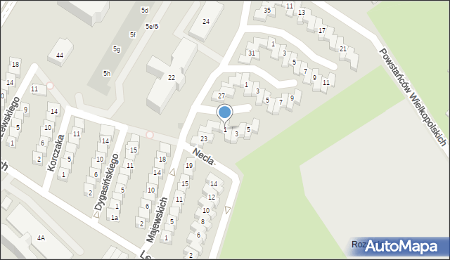 Gdańsk, Wieczorkiewicza Henryka, 1, mapa Gdańska