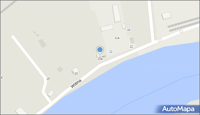 Gdańsk, Wiślna, 20a1, mapa Gdańska