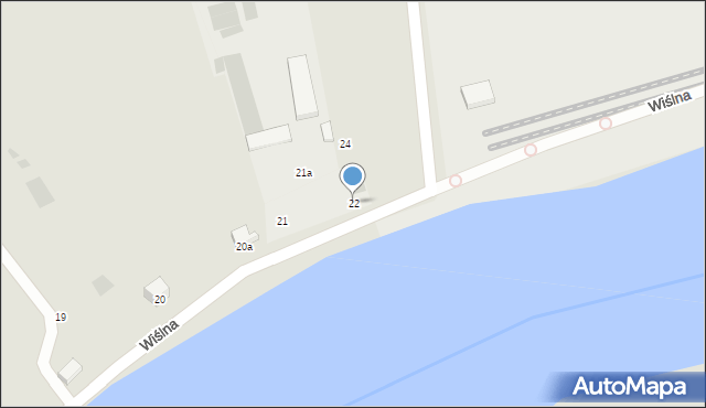 Gdańsk, Wiślna, 22, mapa Gdańska