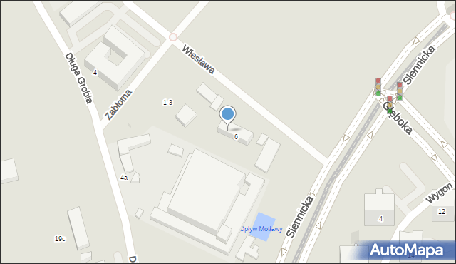 Gdańsk, Wiesława, 6b, mapa Gdańska