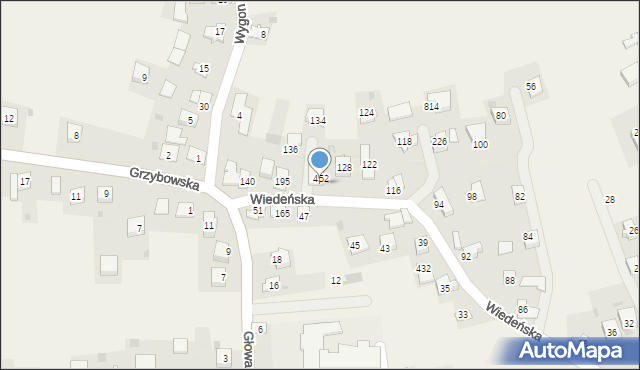 Gdów, Wiedeńska, 132, mapa Gdów