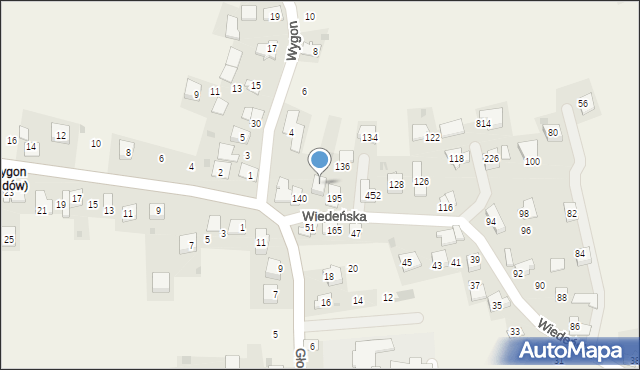 Gdów, Wiedeńska, 138, mapa Gdów