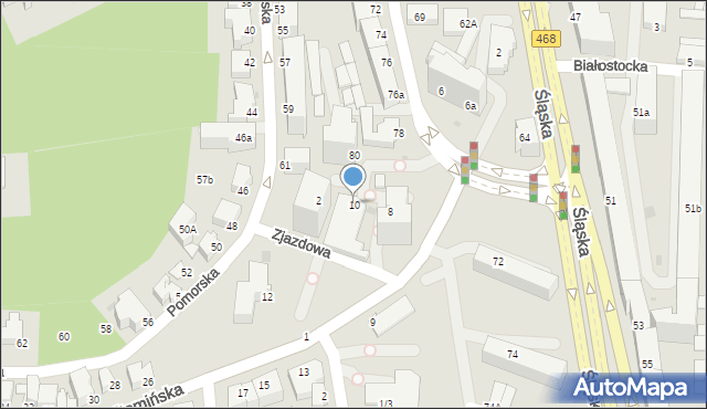 Gdynia, Witomińska, 10, mapa Gdyni