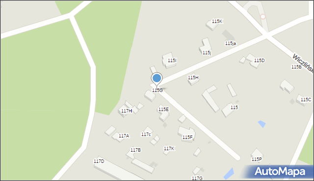 Gdynia, Wiczlińska, 115G, mapa Gdyni