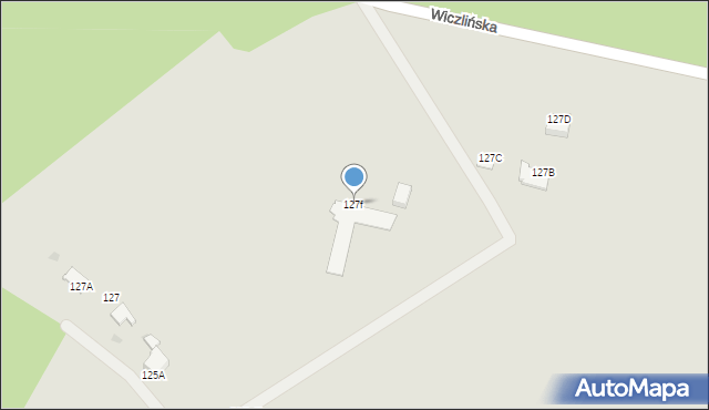 Gdynia, Wiczlińska, 127f, mapa Gdyni
