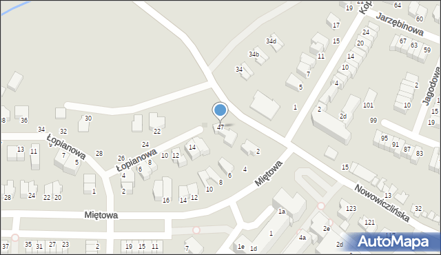 Gdynia, Wiczlińska, 47, mapa Gdyni