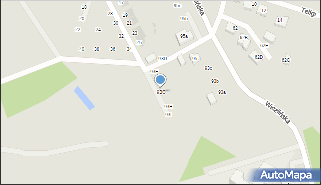 Gdynia, Wiczlińska, 93G, mapa Gdyni