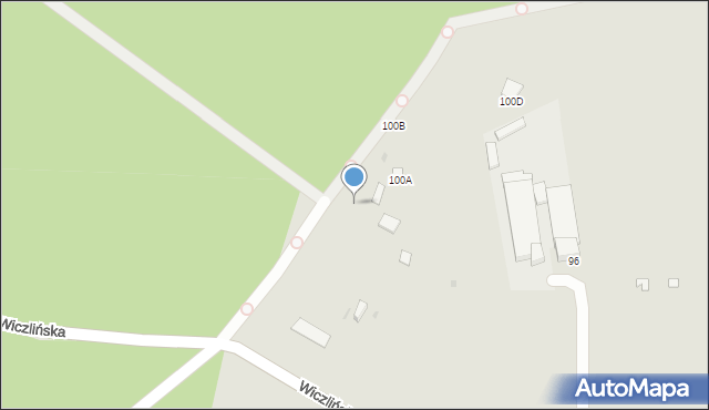 Gdynia, Wiczlińska, 98, mapa Gdyni