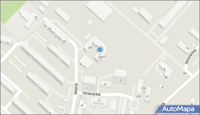 Gdynia, Widna, 10d, mapa Gdyni