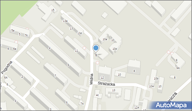 Gdynia, Widna, 8, mapa Gdyni