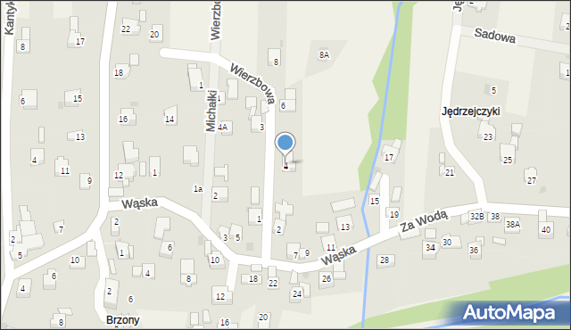 Gilowice, Wierzbowa, 4, mapa Gilowice