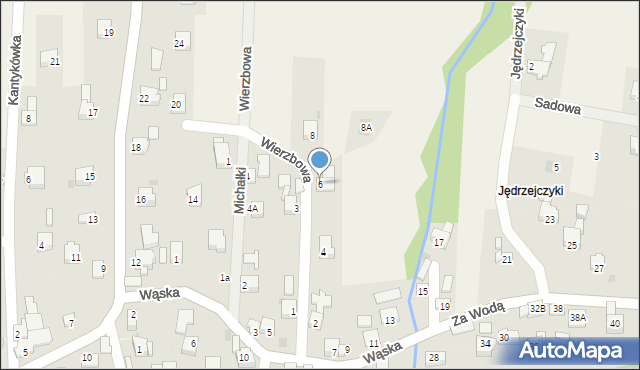 Gilowice, Wierzbowa, 6, mapa Gilowice