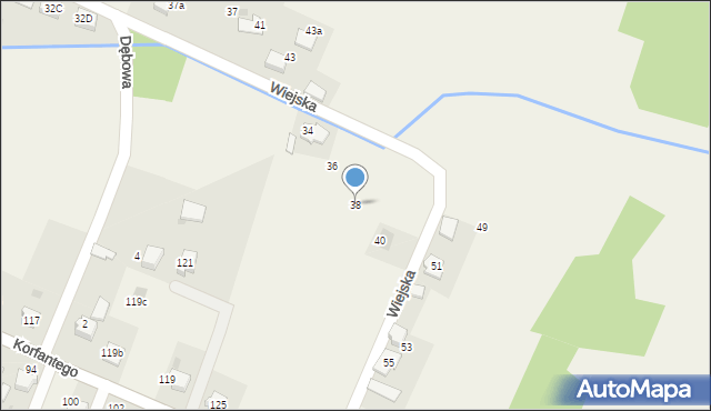 Gilowice, Wiejska, 38, mapa Gilowice