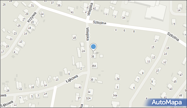 Giżycko, Wiejska, 40, mapa Giżycko
