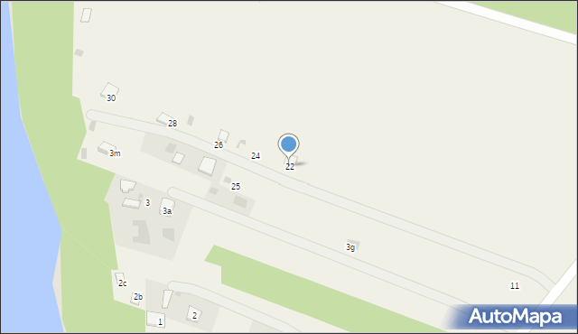 Głębockie Pierwsze, Witalisów, 22, mapa Głębockie Pierwsze