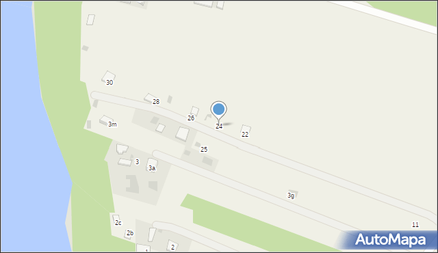 Głębockie Pierwsze, Witalisów, 24, mapa Głębockie Pierwsze