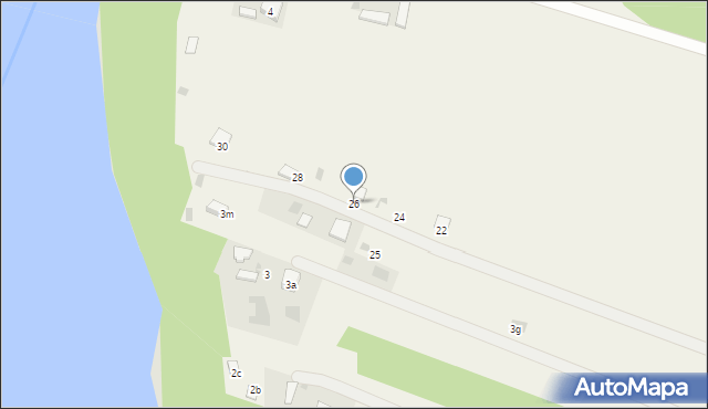 Głębockie Pierwsze, Witalisów, 26, mapa Głębockie Pierwsze