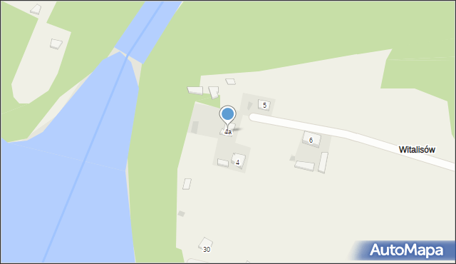 Głębockie Pierwsze, Witalisów, 4a, mapa Głębockie Pierwsze