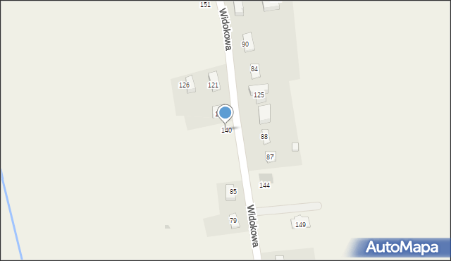 Głęboka, Widokowa, 29, mapa Głęboka