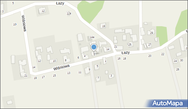 Głębowice, Wiśniowa, 2, mapa Głębowice