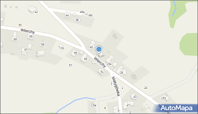 Gliczarów Górny, Wierchy, 36, mapa Gliczarów Górny