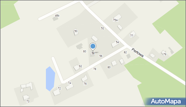 Glincz, Wierzbowa, 58, mapa Glincz